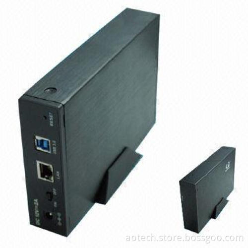 Network Cloud Storage NAS LAN HDD Enclosure with 1000Mbps Speed